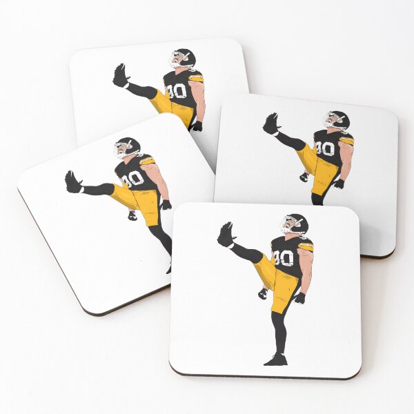 Item preview, Black Gold Football Player Number 90 Kick Celebration Sports Design designed and sold by MatthewCo98528.