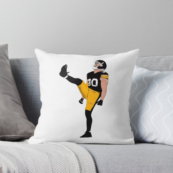 Item preview, Black Gold Football Player Number 90 Kick Celebration Sports Design designed and sold by MatthewCo98528.