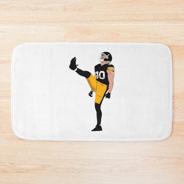 Item preview, Black Gold Football Player Number 90 Kick Celebration Sports Design designed and sold by MatthewCo98528.