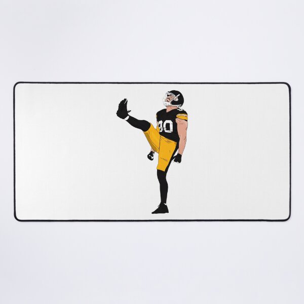 Item preview, Black Gold Football Player Number 90 Kick Celebration Sports Design designed and sold by MatthewCo98528.