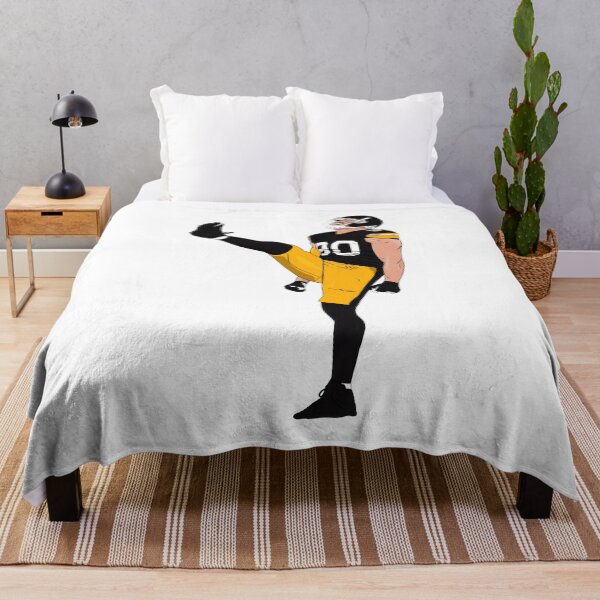 Item preview, Black Gold Football Player Number 90 Kick Celebration Sports Design designed and sold by MatthewCo98528.