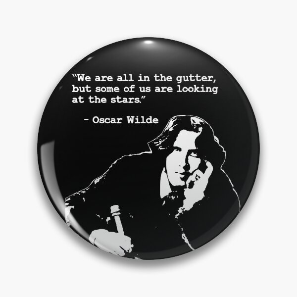 Item preview, We are all in the gutter, but some of us are looking at the stars quote by Oscar Wilde designed and sold by aponwao.