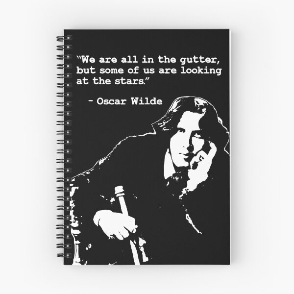 Item preview, We are all in the gutter, but some of us are looking at the stars quote by Oscar Wilde designed and sold by aponwao.