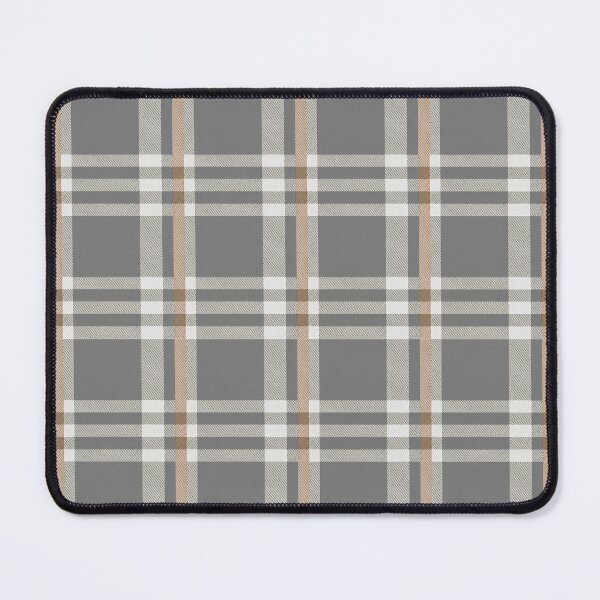 Item preview, Reynolds fun flannel inspired pattern - dark grey with brown stripe designed and sold by ReynoldsFun.