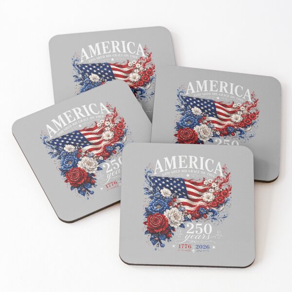 Item preview, America Flag Floral 250 Years 4th July for Women Girl designed and sold by ArleneRowe.