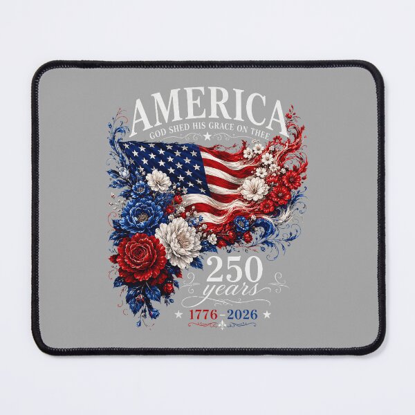 Item preview, America Flag Floral 250 Years 4th July for Women Girl designed and sold by ArleneRowe.