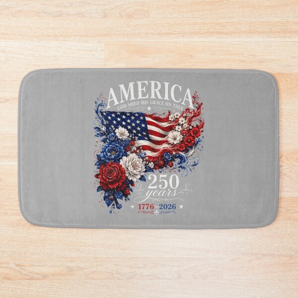 Item preview, America Flag Floral 250 Years 4th July for Women Girl designed and sold by ArleneRowe.