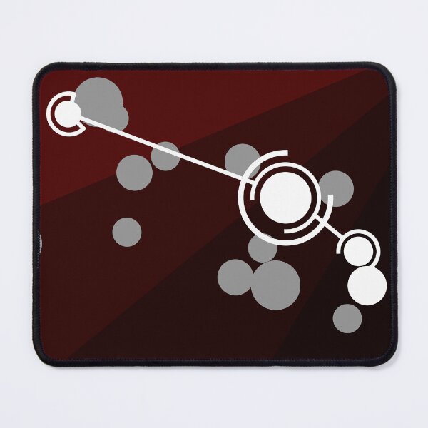 Item preview, Aries Constellation (Unlabeled) - Red - Minimalist Geometric Star Map Graphic  designed and sold by JayMakesTiktok.