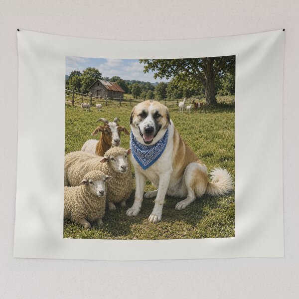 Item preview, Anatolian Shepherd Livestock Guardian Dog Farm Photo Print designed and sold by RescueHeart10.