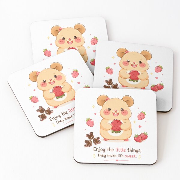 Item preview, Cute Strawberry Bear | Enjoy the Little Things Kawaii designed and sold by itxelaraStudio.