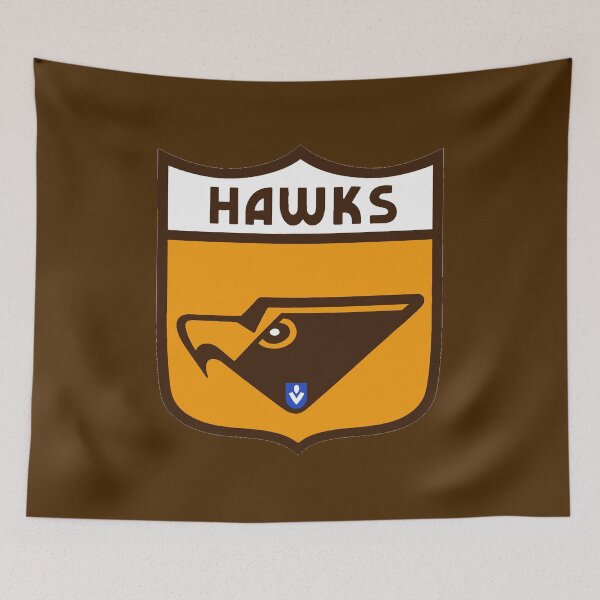 Item preview, Mighty Hawks Retro Logo Drawing designed and sold by Luke Foran Sports Art.