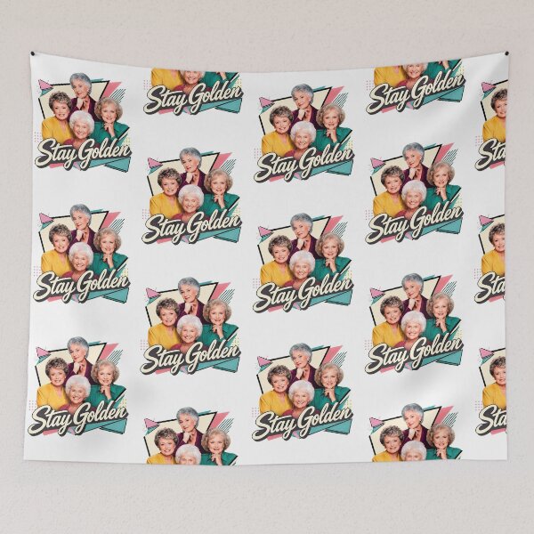 Item preview, The Golden Girls Cast Stay Golden Retro TV Show designed and sold by ZubairNalban.