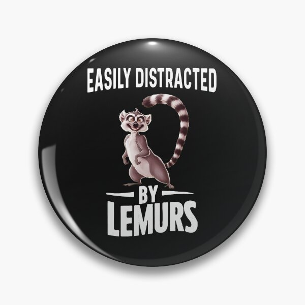 Item preview, Easily Distracted By Lemurs Animal Lover Humor Gift designed and sold by dlpfjokns.