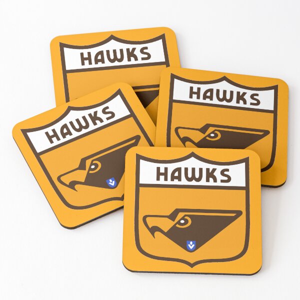 Item preview, Mighty Hawks Retro Logo Drawing designed and sold by Luke Foran Sports Art.