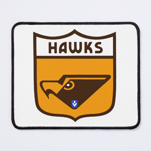 Item preview, Mighty Hawks Retro Logo Drawing designed and sold by Luke Foran Sports Art.
