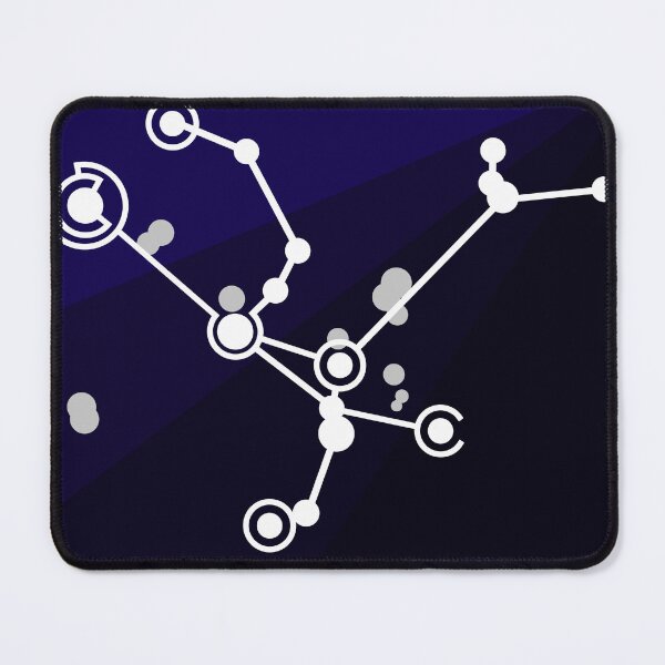 Item preview, Andromeda Constellation (unlabeled) - Blue - Geometric Star Map Graphic designed and sold by JayMakesTiktok.