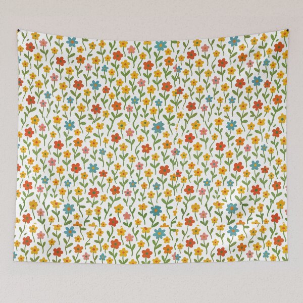 Item preview, Cute Colorful Floral Wildflower Botanical Pattern designed and sold by ArtivoNest.