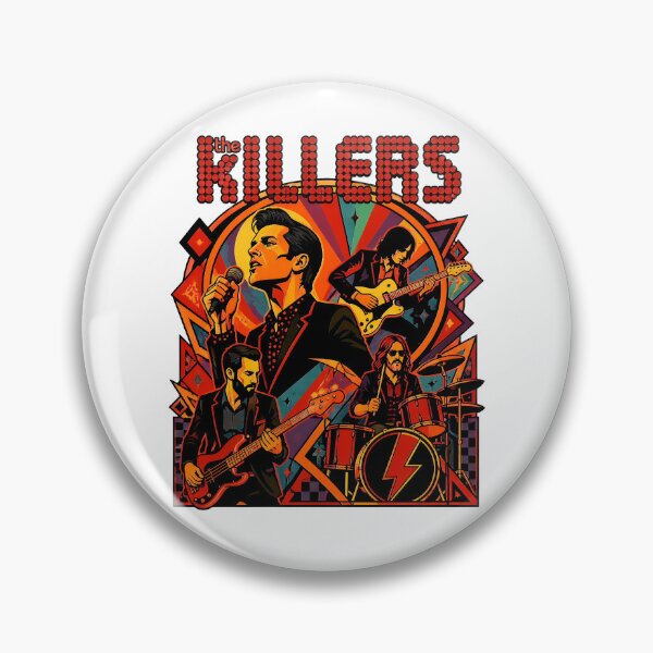 Item preview, The Killers Abstract Art Guitar Casino Design designed and sold by ZubairNalban.