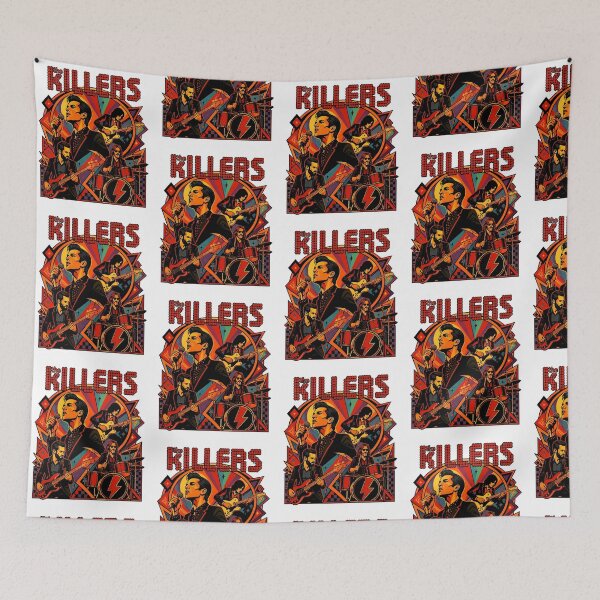 Item preview, The Killers Abstract Art Guitar Casino Design designed and sold by ZubairNalban.
