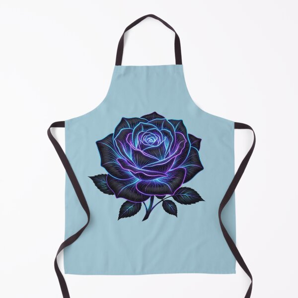 Item preview, Cyberpunk Glowing Neon Rose Dark Gothic Contour Line Art designed and sold by BreezifyDesignStudio.