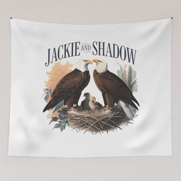 Item preview, Jackie And Shadow Bald Eagle designed and sold by MarkerHarles.