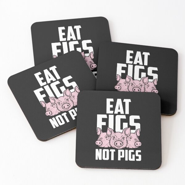 Item preview, Eat Figs Not Pigs Funny Vegetarian Vegan Animal Lover designed and sold by dlpfjokns.