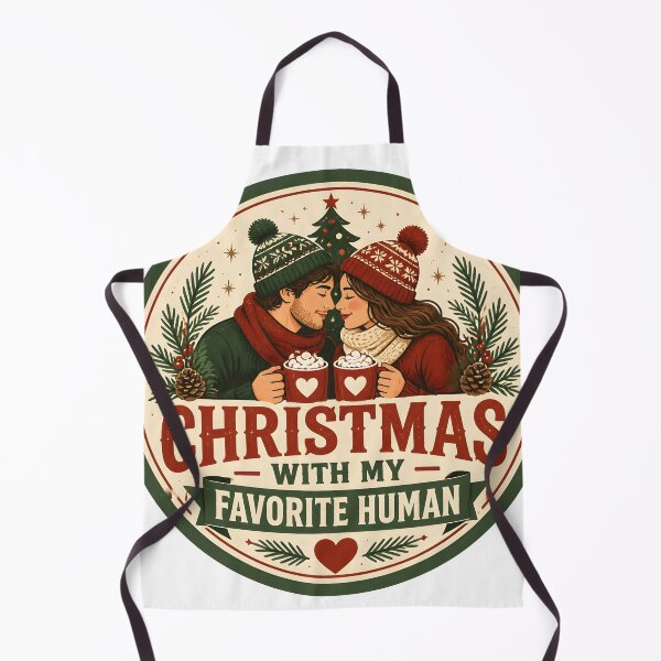 Item preview, Christmas With My Favorite Human Romantic Christmas Couple Gift designed and sold by OliviaHayesArt.