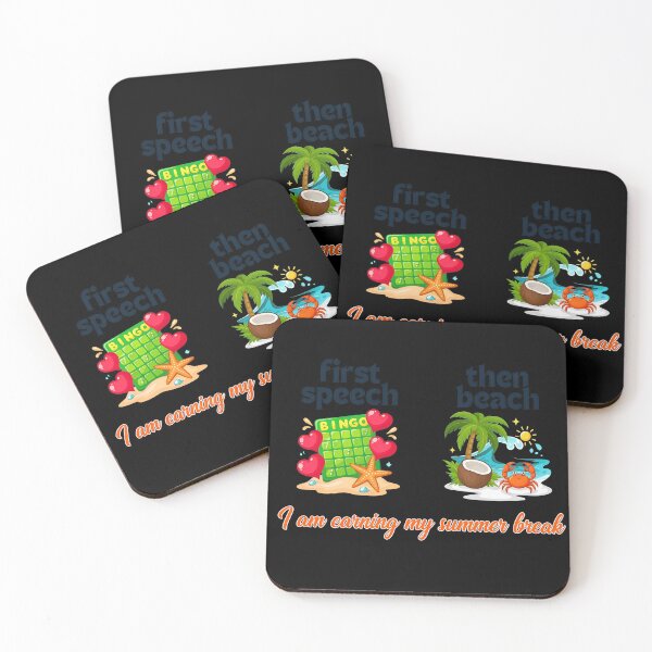 Item preview, First Speech Then Beach Earning Summer Break designed and sold by conliftporber.
