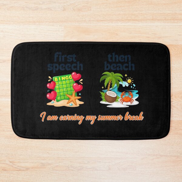 Item preview, First Speech Then Beach Earning Summer Break designed and sold by conliftporber.