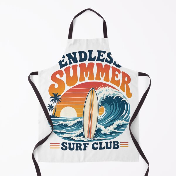 Item preview, Endless Summer – Retro 1970s Surfboard – Ocean Waves & Vibrant Sunset – Vintage Surf Art designed and sold by bobscraze.