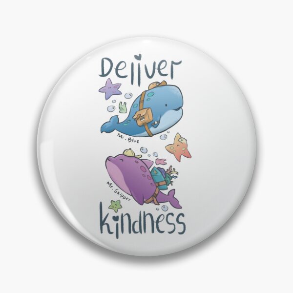 Item preview, Mr Blue Mr Skipper Deliver Kindness Cute Ocean Whale Art designed and sold by Yhyastudioa.
