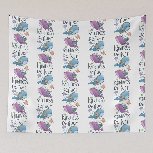 Item preview, Mr Blue Mr Skipper Deliver Kindness Cute Ocean Whale Art designed and sold by Yhyastudioa.