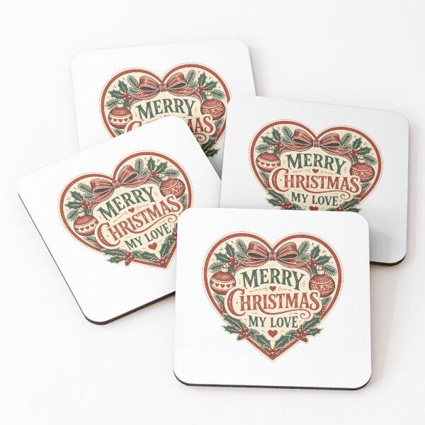 Item preview, Merry Christmas My Love Romantic Christmas Couple Gift designed and sold by OliviaHayesArt.