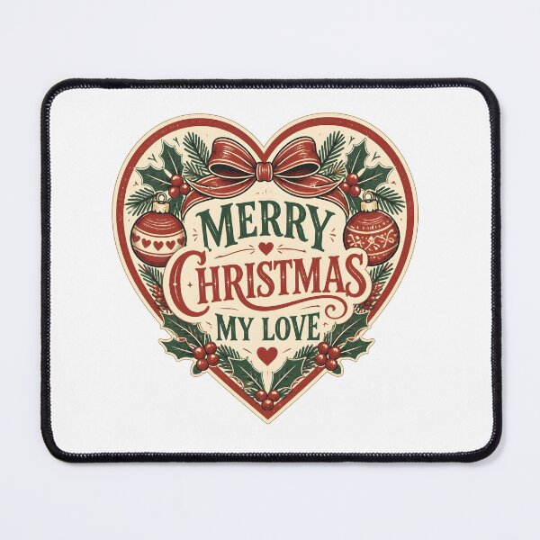 Item preview, Merry Christmas My Love Romantic Christmas Couple Gift designed and sold by OliviaHayesArt.