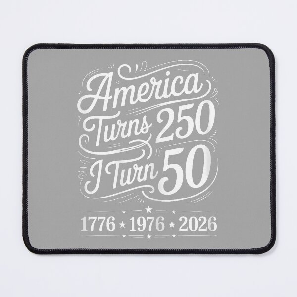 Item preview, America Turns 250 I Turn 50 Funny Birthday 50th Born 1976 designed and sold by ArleneRowe.