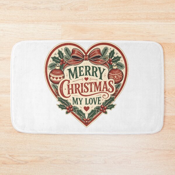 Item preview, Merry Christmas My Love Romantic Christmas Couple Gift designed and sold by OliviaHayesArt.