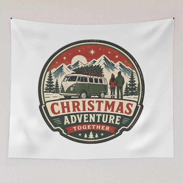Item preview, Christmas Adventure Together Couple Christmas Travel Gift designed and sold by OliviaHayesArt.