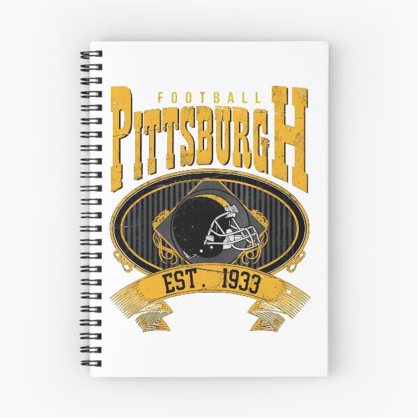 Item preview, Pittsburgh Football Est 1933 Vintage Helmet Crest Black Gold Design designed and sold by JohnBrewe65431.