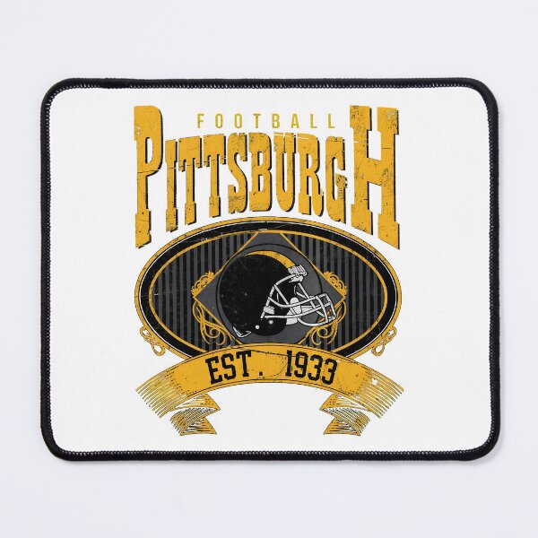 Item preview, Pittsburgh Football Est 1933 Vintage Helmet Crest Black Gold Design designed and sold by JohnBrewe65431.