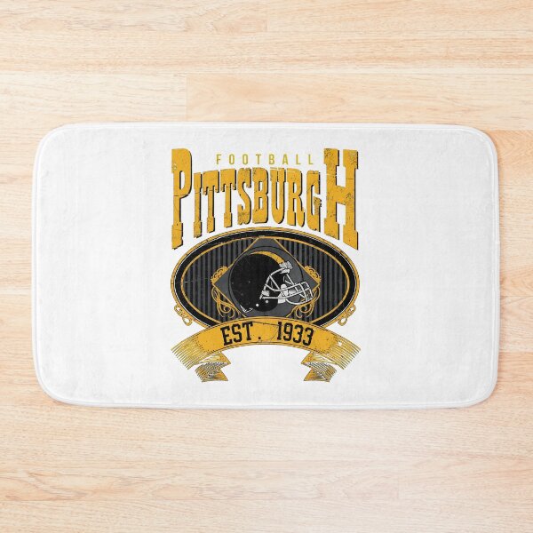 Item preview, Pittsburgh Football Est 1933 Vintage Helmet Crest Black Gold Design designed and sold by JohnBrewe65431.