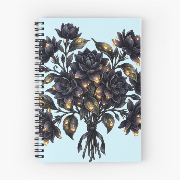 Item preview, Gothic Dark Floral Bouquet Dripping Liquid Gold Aesthetic Art designed and sold by BreezifyDesignStudio.