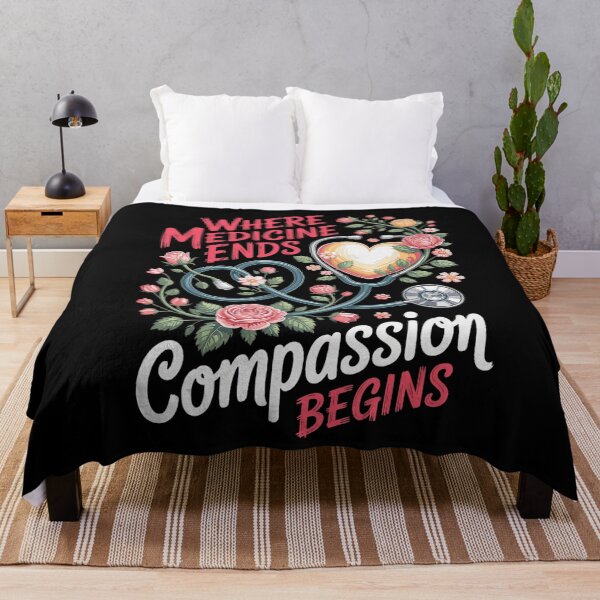 Item preview, Where Medicine Ends Compassion Begins Hospice Nurse designed and sold by VioletNance.