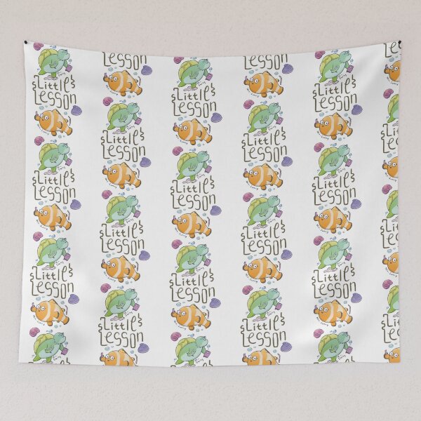 Item preview, Mrs Shelly Mrs Sunny Little Lesson Cute Turtle Clownfish Art designed and sold by Yhyastudioa.