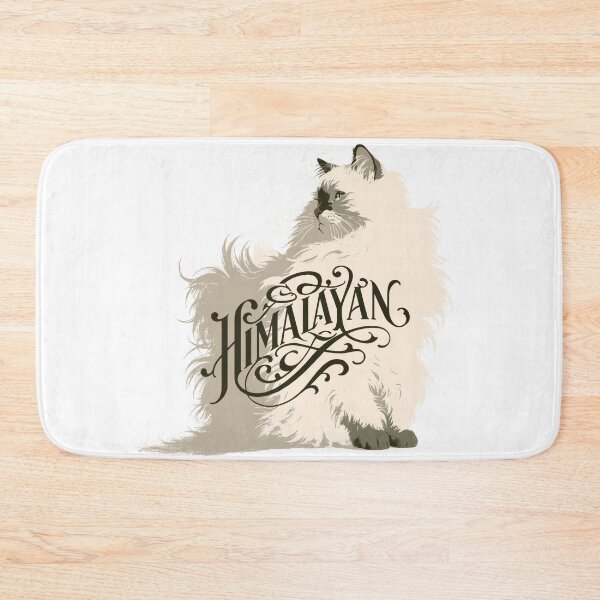 Item preview, Himalayan Cat Word Art | Typography Cat Silhouette Design designed and sold by AyfuDesigns.