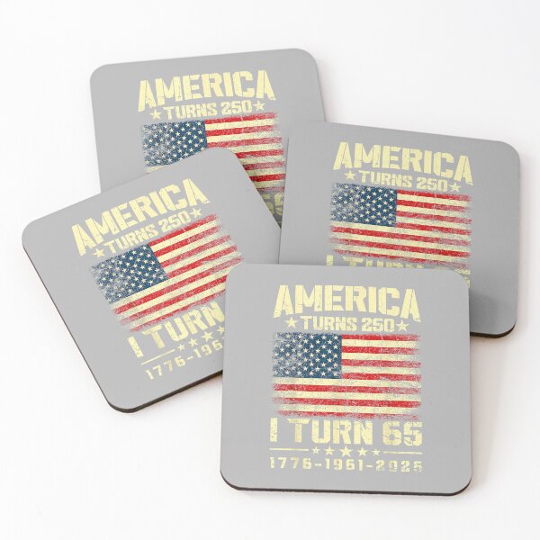 Item preview, America Turns 250 I Turn 65 250th Anniversary 65th Birthday designed and sold by ArleneRowe.