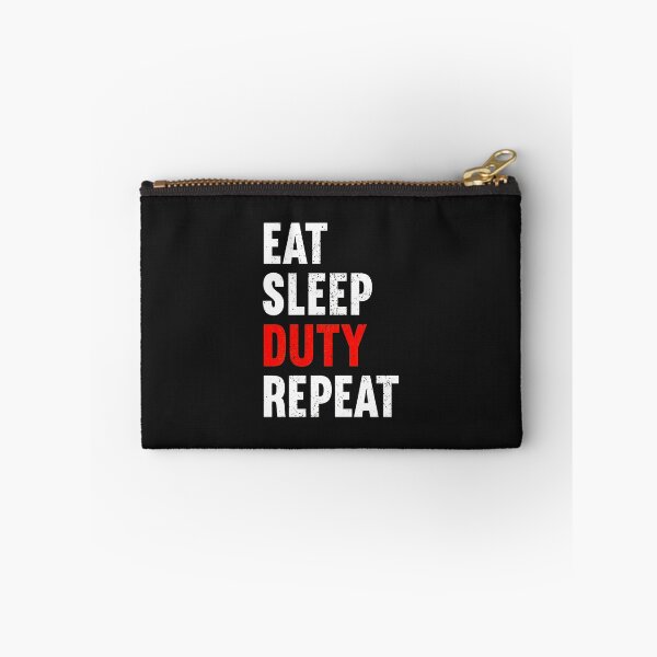 Item preview, Eat Sleep Duty Repeat Typographic Design designed and sold by dlpfjokns.