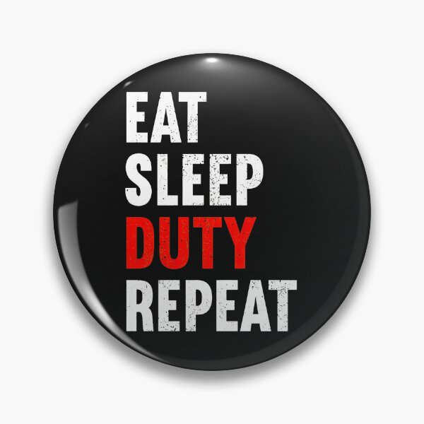 Item preview, Eat Sleep Duty Repeat Typographic Design designed and sold by dlpfjokns.