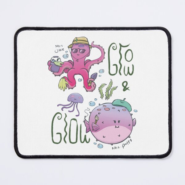 Item preview, Mrs Ollie Mrs Puffy Grow And Grow Cute Octopus Pufferfish Art designed and sold by Yhyastudioa.