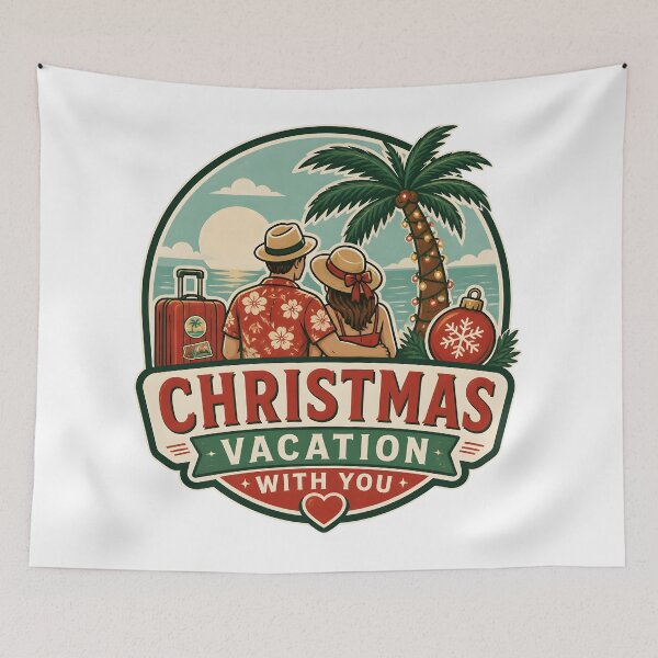 Item preview, Christmas Vacation With You Romantic Holiday Travel Couple Gift designed and sold by KristenosNehk.
