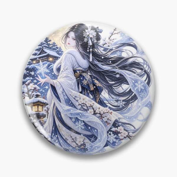 Item preview, Yuki-onna – The Enchanting Snow Woman of Japanese Folklore designed and sold by Daihuku2525.